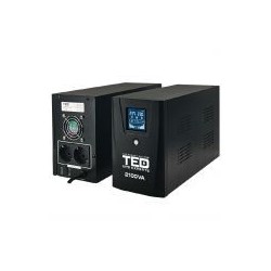 UPS Computer, UPS 2100VA/1200W LCD Line Interactive AVR 2 schuko 2x9Ah USB Management TED Electric TED001603 -3, dioda.ro