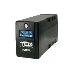 UPS Computer, UPS 700VA/400W LCD Line Interactive AVR 2 schuko USB Management TED Electric TED003959 -2, dioda.ro