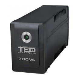 UPS Computer, UPS 700VA/400W LED Line Interactive AVR 2 schuko TED Electric TED003966 -1, dioda.ro