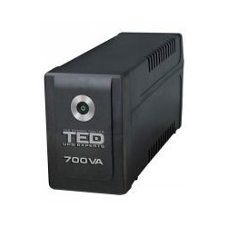 UPS Computer, UPS 700VA/400W LED Line Interactive AVR 2 schuko TED Electric TED003966 -2, dioda.ro