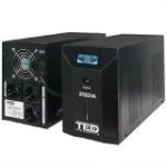 UPS Computer, UPS 3100VA/1800W LCD Line Interactive AVR 3 schuko USB Management TED Electric TED001627 -2, dioda.ro