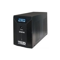 UPS Computer, UPS 3100VA/1800W LCD Line Interactive AVR 3 schuko USB Management TED Electric TED001627 -3, dioda.ro