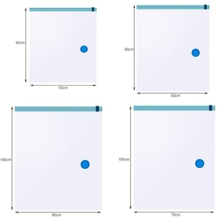Saci de vidat haine - diverse dimensiuni - set de 10 - Economisiți Spațiu și Protejați-Vă Hainele