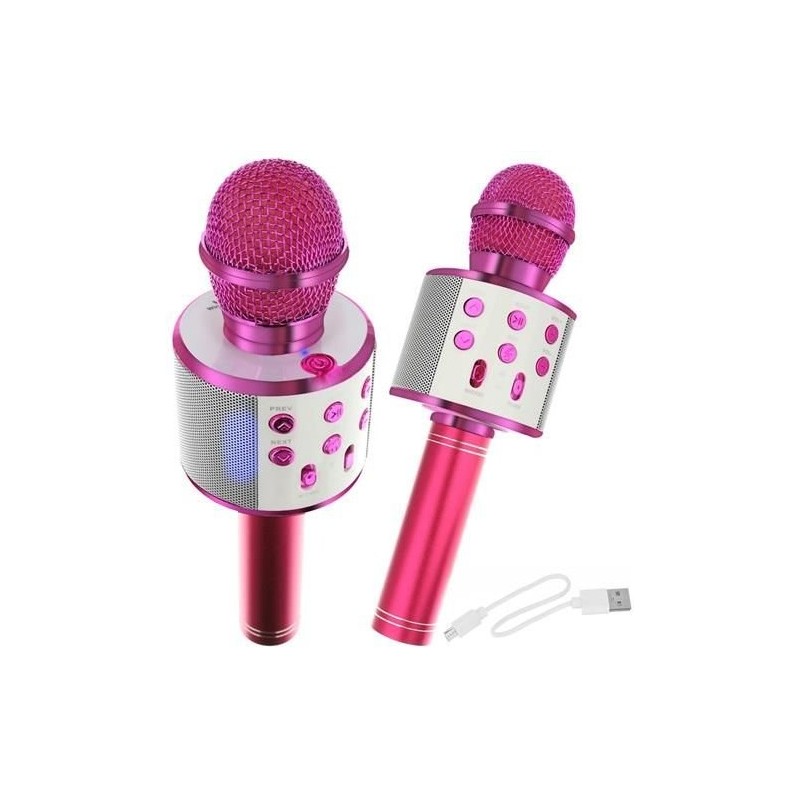 Jucarii, Microfon karaoke roz cu difuzor -1, dioda.ro