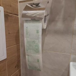 Cadouri Barbati, Hartie igienica XL - bancnote Malatec 20880 -23, dioda.ro