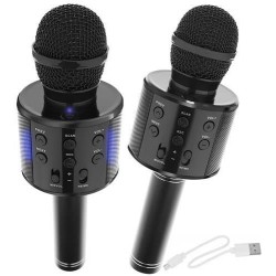 Difuzoare, Microfon karaoke negru cu difuzor -1, dioda.ro