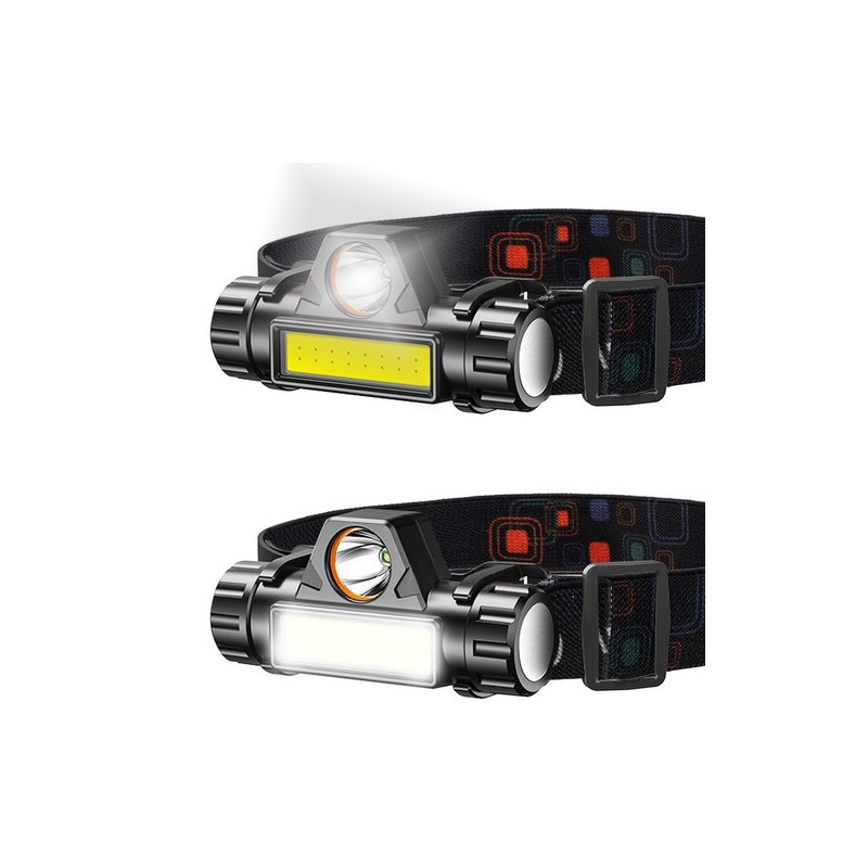 camping, Lanterna Frontala LED Multifuncțională cu Încărcare USB L18371 4 in 1 -1, dioda.ro