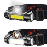 Lanterna de cap Frontala LED Rezistentă, Reglabilă, cu acumulator Ideală pentru Drumeții, Vânătoare sau Bicicliști - 4 in 1 camping, Lanterna Frontala LED Multifuncțională cu Încărcare USB L18371 4 in 1 -1, dioda.ro