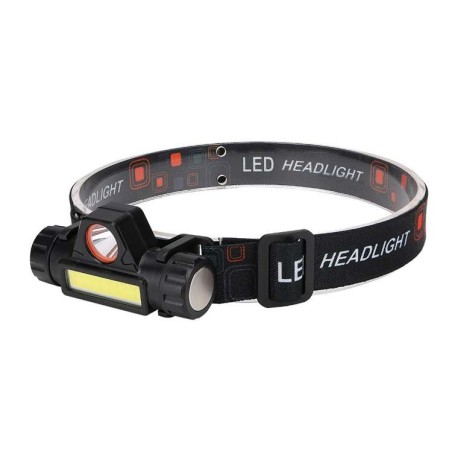 Lanterna de cap Frontala LED Rezistentă, Reglabilă, cu acumulator Ideală pentru Drumeții, Vânătoare sau Bicicliști - 4 in 1