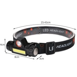 camping, Lanterna Frontala LED Multifuncțională cu Încărcare USB L18371 4 in 1 -5, dioda.ro
