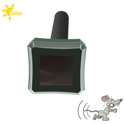 Respingător solar de grădină pentru rozătoare și animale (jder, șoareci, șobolani, cartițe)