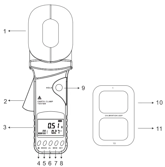 UNI-T-UT276A+-Clamp-Pământ-Tester-Pământ-fig-2