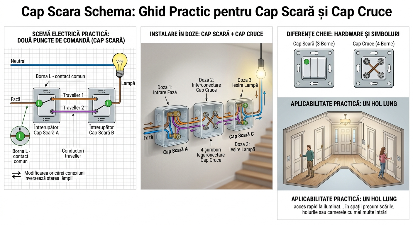 Cap Scara Schema: Ghid Practic pentru Cap Scară și Cap Cruce